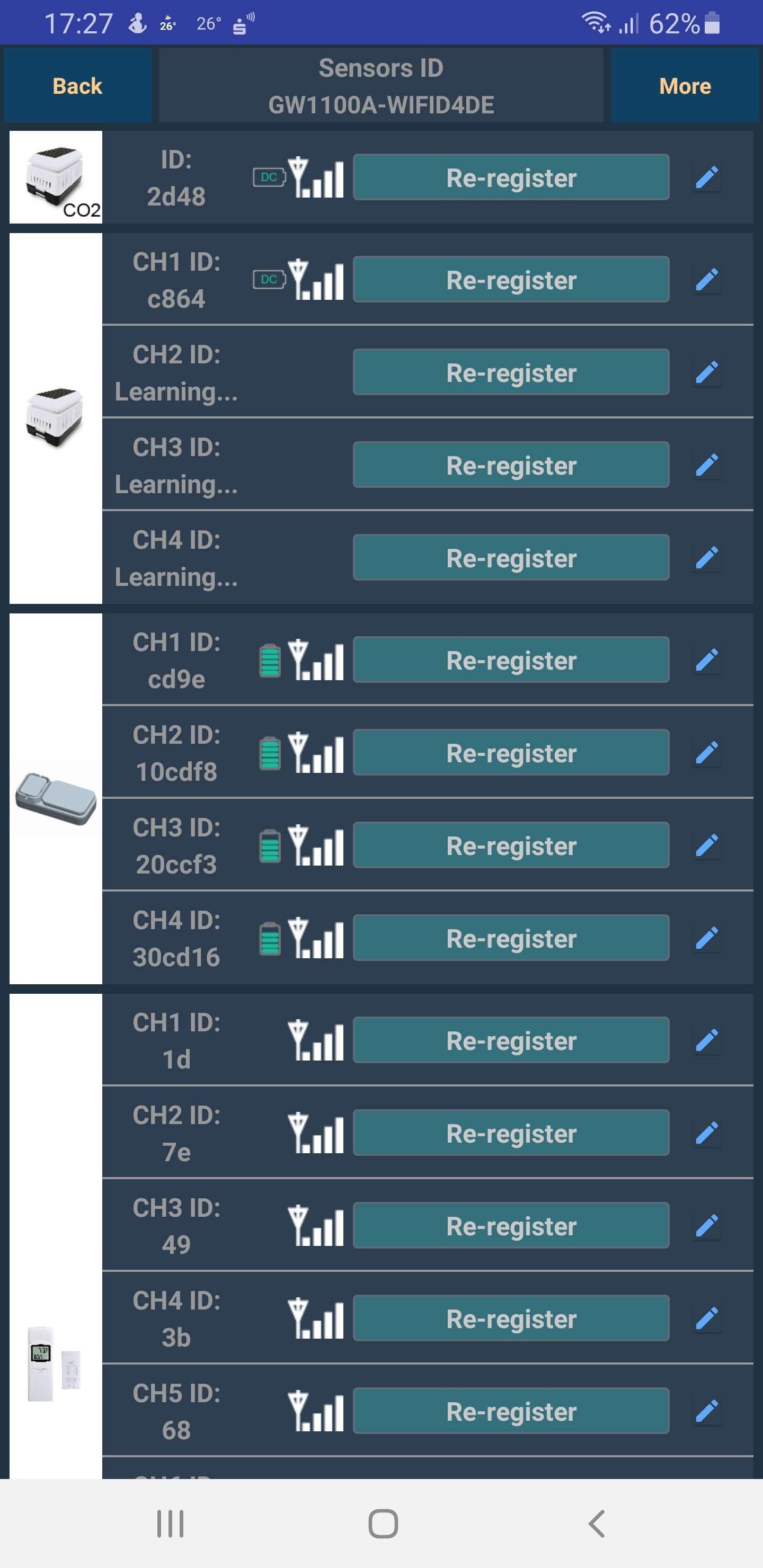 Hier fehlt der WH41 Sensor